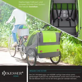 Kesser Kinderanhänger Hellgrün 2in1 Jogger 2018