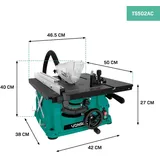 VONROC Tischkreissäge 1500W 230 V inkl. Gehrungsführung und 40T Sägeblatt