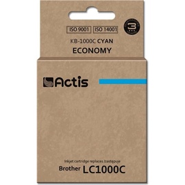 Actis KB-1000C Tonerkartusche (Ersatz für Brother LC1000C/LC970C; Standard; 36ml; cyan