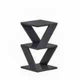 woody fashion Beistelltisch ALBENI 50x30 cm anthrazit - Anthrazit