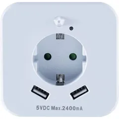 InnTec SLED02 LED-Nachtlicht mit Bewegungsmelder LED Warmweiß Weiß
