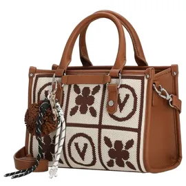 Valentino Tyle Henkeltasche Kunstleder Beige/Braun