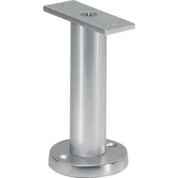 KWS Trennwandstütze gerade Auflage, Bodenabstand 100mm, Edelstahl matt