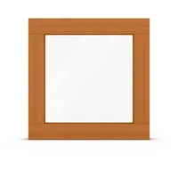 Fenster Eukalyptus hell, Holzfenster Classis 68 mm, 510 x 510 mm, festverglasung, individuell konfigurierbar