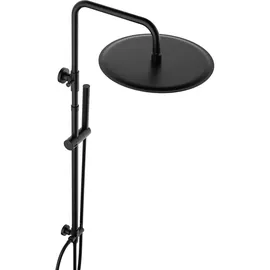 dylin gmbh Duschsystem ohne Armatur Rund D30 cm Matt Schwarz