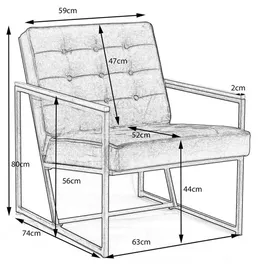 KAWOLA Sessel Arly Samt 63 x 80 x 80 cm Petrol