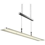 B.K.Licht LED Pendelleuchte stufenlos höhenverstellbar, dimmbar inkl. 20W 1600lm 3000K, silberfarben