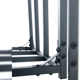 CLP Kaminholzunterstand Ruston Aluminium Größe S Außenbereich grau