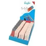 Läufer 13429 Radiergummi Display, 4 verschiedene Sorten, 42 Radierer