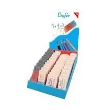 Läufer 13429 Radiergummi Display, 4 verschiedene Sorten, 42 Radierer