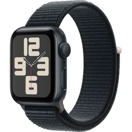 Apple Watch SE 2023 GPS 44 mm Aluminiumgehäuse mitternacht, Sport Loop mitternacht