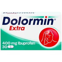 Dolormin® Extra – Schnelle Hilfe bei Schmerzen – wie Kopf-, Zahn- und Regelschmerzen – mit Ibuprofen-Lysin – 30 Stück