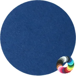 BIASTO - Premium Filz Untersetzer - rund 10cm - Farbe: royalblau (HF007). Design Glas-Untersetzer für Getränke, Tisch, Bar, Tasse, Vase