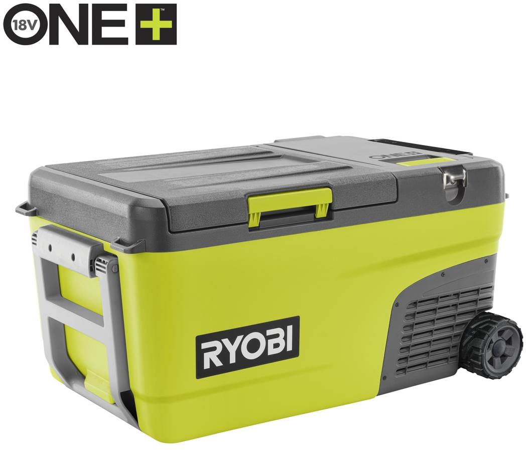 Ryobi 18V ONE+ Akku Hybrid Kühlbox mit Gefrierfunktion, inkl 12V KFZ-Adapter, RY18 CB 23A 0