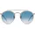 Ray-Ban Round Double Bridge RB3614N 90683F 51-22 transparent bronze-copper/light blue gradient