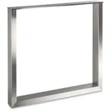 SOTech Tischgestell TAB echt Edelstahl Profil 80 x 40 mm Höhe: 720 mm Tiefe 800 mm