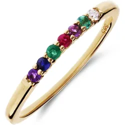 Lucardi Ring 585 Gold - Diamant Ringe   Damen 