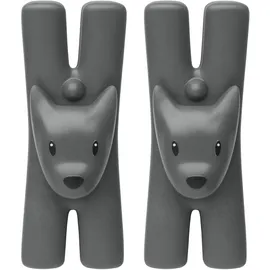 Alessi Giampo,Set 2 Mollette Nero