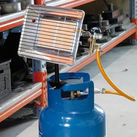 MEVA BRI-Heizstrahler PB-LPG-Gasflasche
