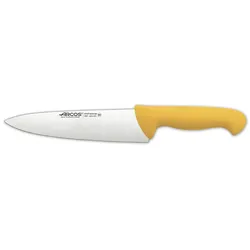 Arcos Serie 2900 - Kochmesser - Klinge Nitrum Edelstahl 200 mm - HandGriff Polypropylen Farbe Gelb