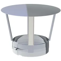 Jeremias Regenhaube Edelstahl 30 x 18 cm Weiß