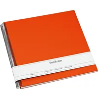 Semikolon Spiral Economy Album Large cream orange