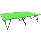 vidaXL Gartenliege Doppelliege Gartenliege Strandliege Klappbare Sonnenliege Campingliege grün