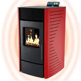NEMAXX Pelletofen P9 Pelletofen Rot