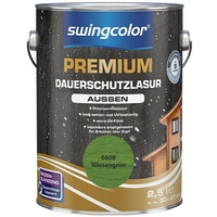 swingcolor Premium Dauerschutzlasur  (Wiesengrün, 2,5 l, Seidenglänzend, Lösemittelbasiert)