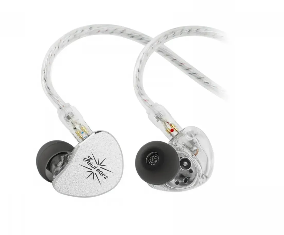 Kiwi Ears Belle IEM Kopfhörer mit Mikrofon - 3,5 mm - Silber
