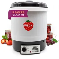 WECK Einkochautomat WAT34 Kunststoff mit Thermostat – 29L Einkochtopf, Glühweinkocher, Dampfentsafter, Einweckautomat – Made in Germany, hochwertig & vielseitig
