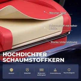 GTPLAYER Gaming Stuhl Ergonomisch Rot PC