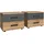 WIMEX Nachtschrank Stockholm 52 x 38 x 40 cm Grau/Schwarz