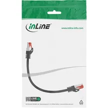 InLine Patchkabel, S/FTP (PiMf), Cat.6, 250MHz, PVC, Kupfer, schwarz, 0,25m