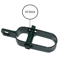 Baumarktplus 50 x Drahtspanner Grün 100mm Zaunspanner Maschendrahtspanner