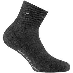 Rohner Advanced Socks Unisex Quarter Trekking Socken - Fibre Light Quarter Anthrazit 42-44
