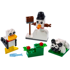 Lego Classic Kreativ-Bauset mit weißen Steinen 11012