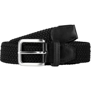 JACK & JONES Gürtel JACSPRING Woven Belt Noos, Schwarz (Black Black), 80