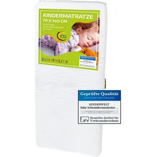 Kinderwelt Kindermatratze Comfort Matratze gesteppt 7 cm, Kindermatratze, KiNDERWELT, 7 cm hoch weiß