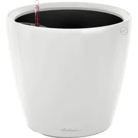 LECHUZA Classico LS 50 Komplettset Ø 50 x 47 cm weiß hochglanz