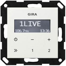 Gira Unterputz-Radio RDS (reinweiß, glänzend)
