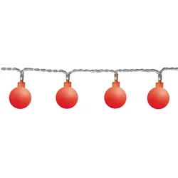 Best Season LED-Partykette'Berry',50 rote LED, rote Kugeln