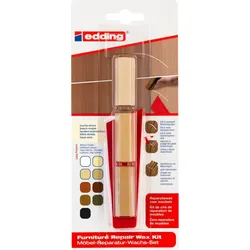 edding 8901 Möbel-Reparatur-Wachs-Set buche/ahorn (3er Blister)