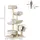 PawHut Katzenkratzbaum 50 x 40 x 105 cm beige