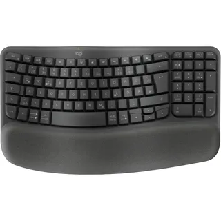 Logitech Wave Keys Grafit, DE-Layout (Qwertz) inkl. Logi Bolt USB-Adapter