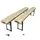 TexDeko Bierbankauflage 180 x 25 cm beige 2-tlg.