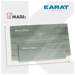 Karat office Design-Glas-Memoboard   Wood   Holzoptik