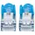 Intellinet Network Solutions Intellinet Netzwerkkabel Patchkabel CAT 6a S/FTP, 1.50 m, Blau Folienschirm, Geflechtschirm, Geschirmt, Halogenfrei 1St.