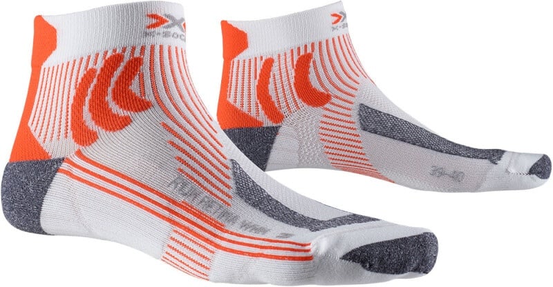 X-SOCKS Run Retina Damen Laufsocken white/orange 37-38