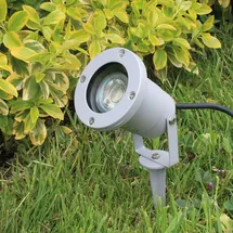 ChiliTec Gartenleuchte CT-GS10, silbergrau - Grau